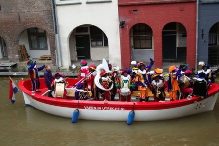 By boat