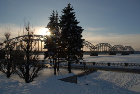 Deep freeze in Latvia