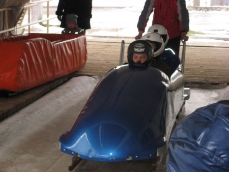 Bobsleighing in Sigulda