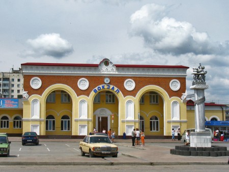 Arriving in Yevpatoriya by train