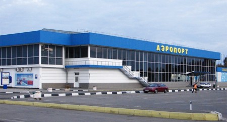 Arriving in Yevpatoriya by plane