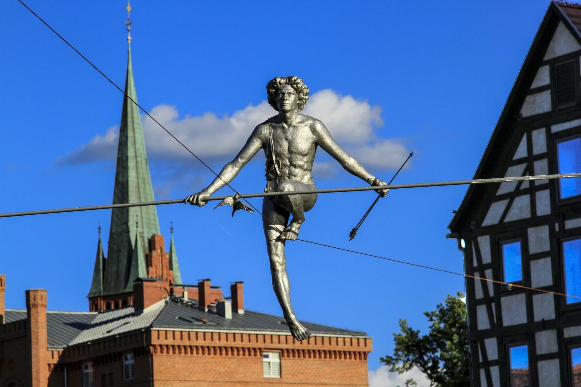 Man Crossing the River