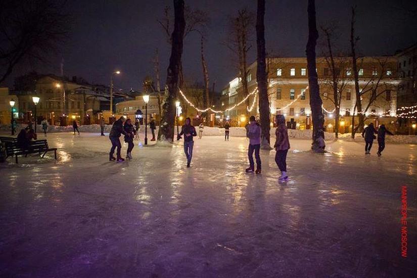 Каток в саду Эрмитаж