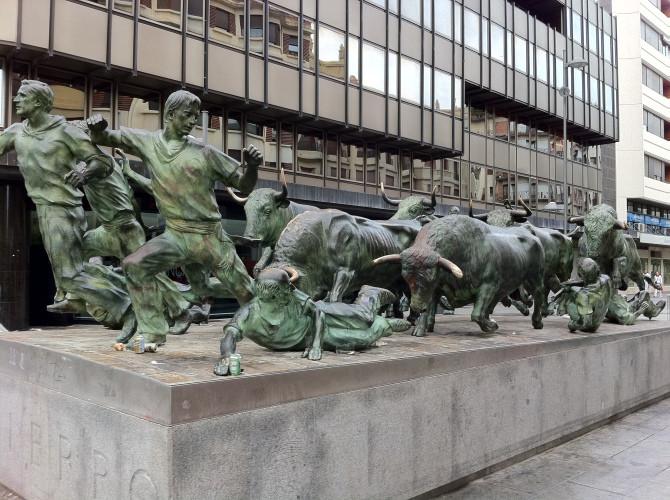 Running of the Bulls route