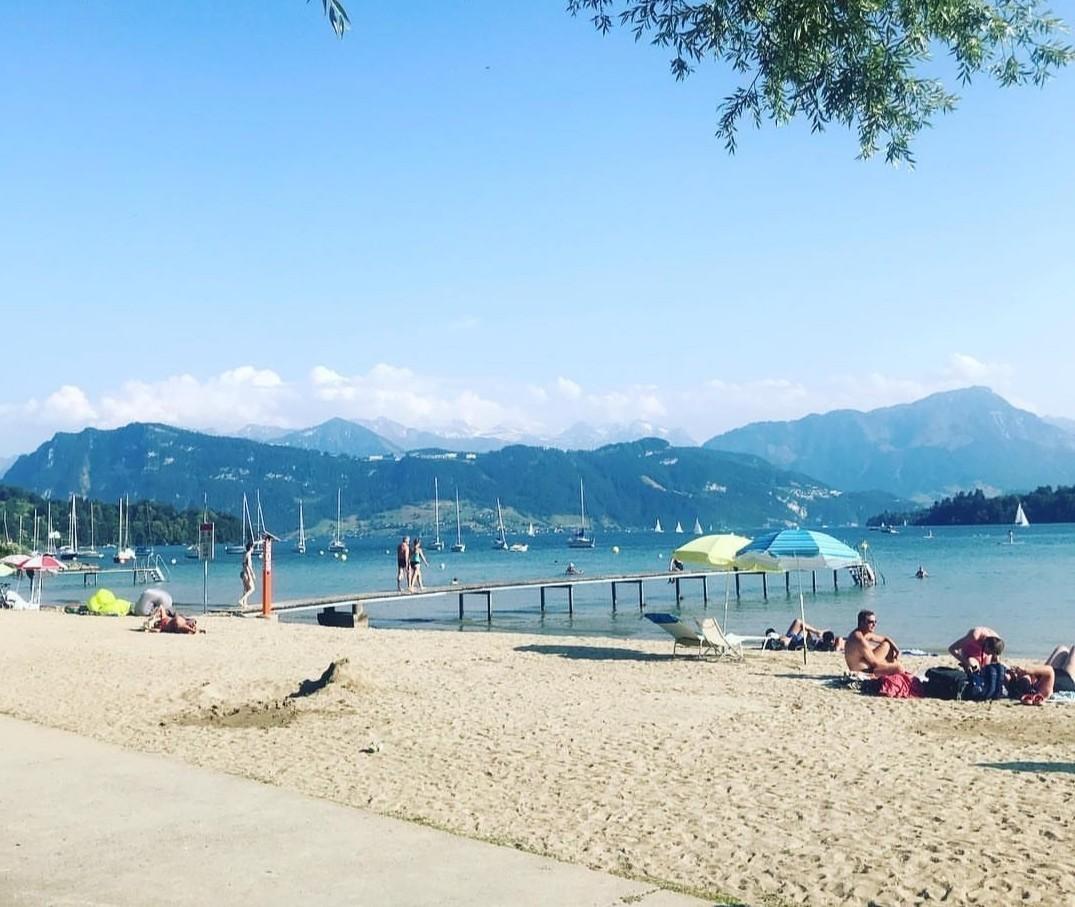 Beaches in Lucerne, Switzerland